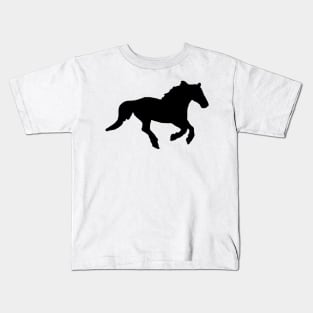 Galloping horse shadow Kids T-Shirt